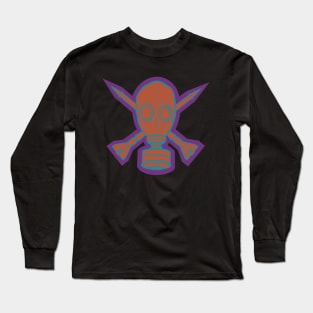 Gas Mask & Crossed Missiles Long Sleeve T-Shirt